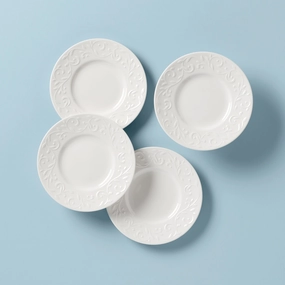 Opal Innocence Carved 4-Piece Plate Setmodern kitchen decor ,kitchen dinner set ,dinnerware 