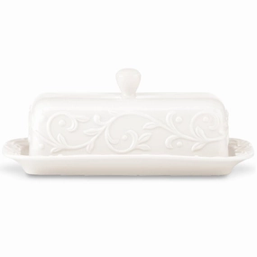 Opal Innocence Carved Butter Dishmodern kitchen decor ,kitchen dinner set ,dinnerware 