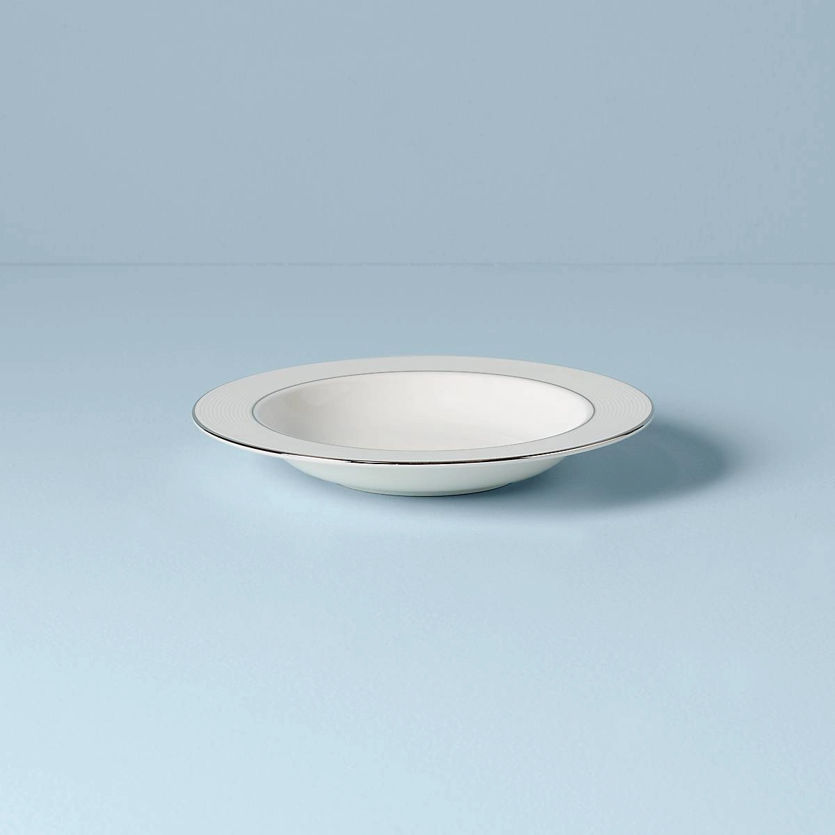 Opal Innocence Stripe Rimmed Soup Bowlmodern kitchen decor ,kitchen dinner set ,dinnerware 