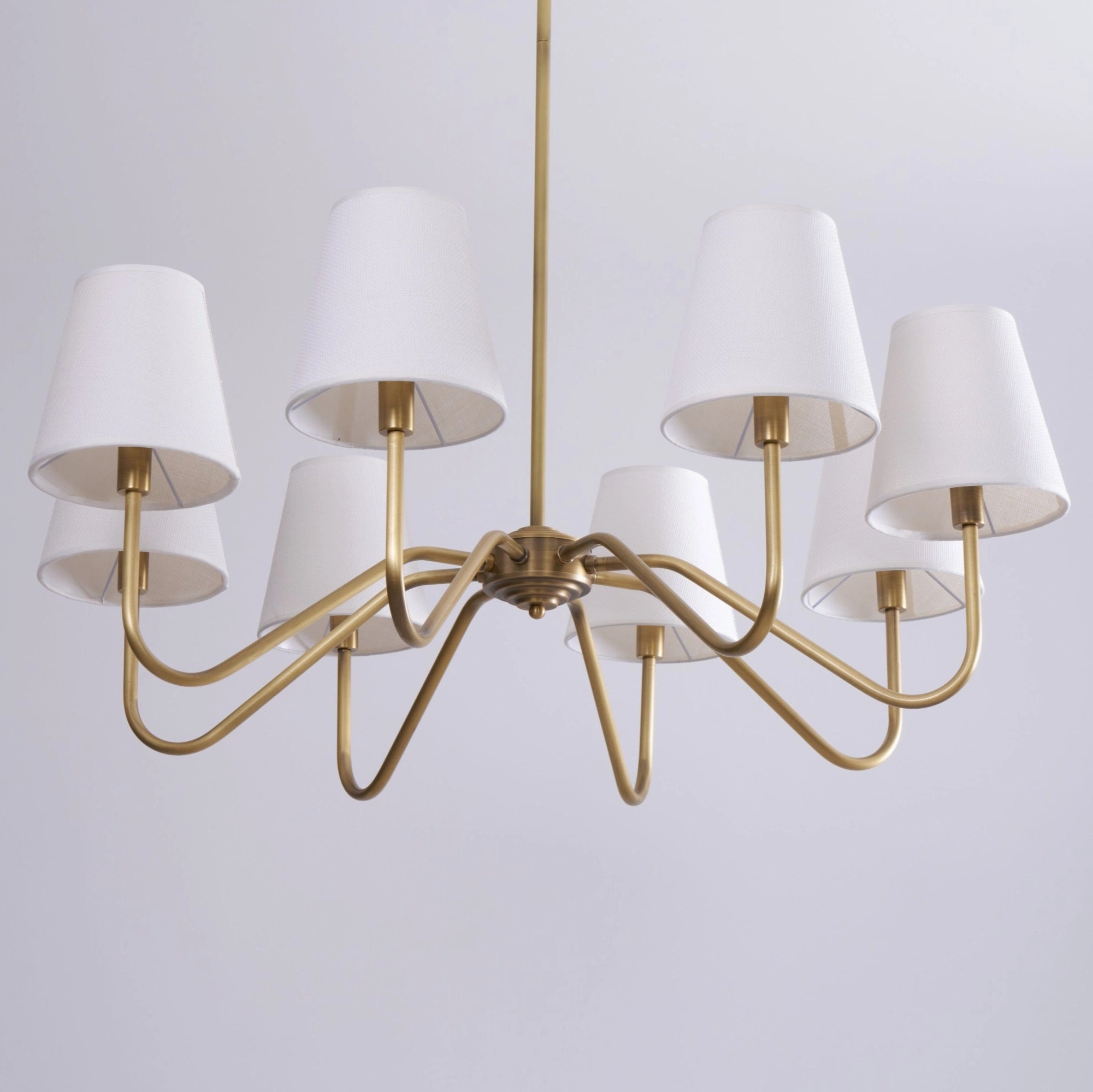 Opaluxe Brass Chandelier
