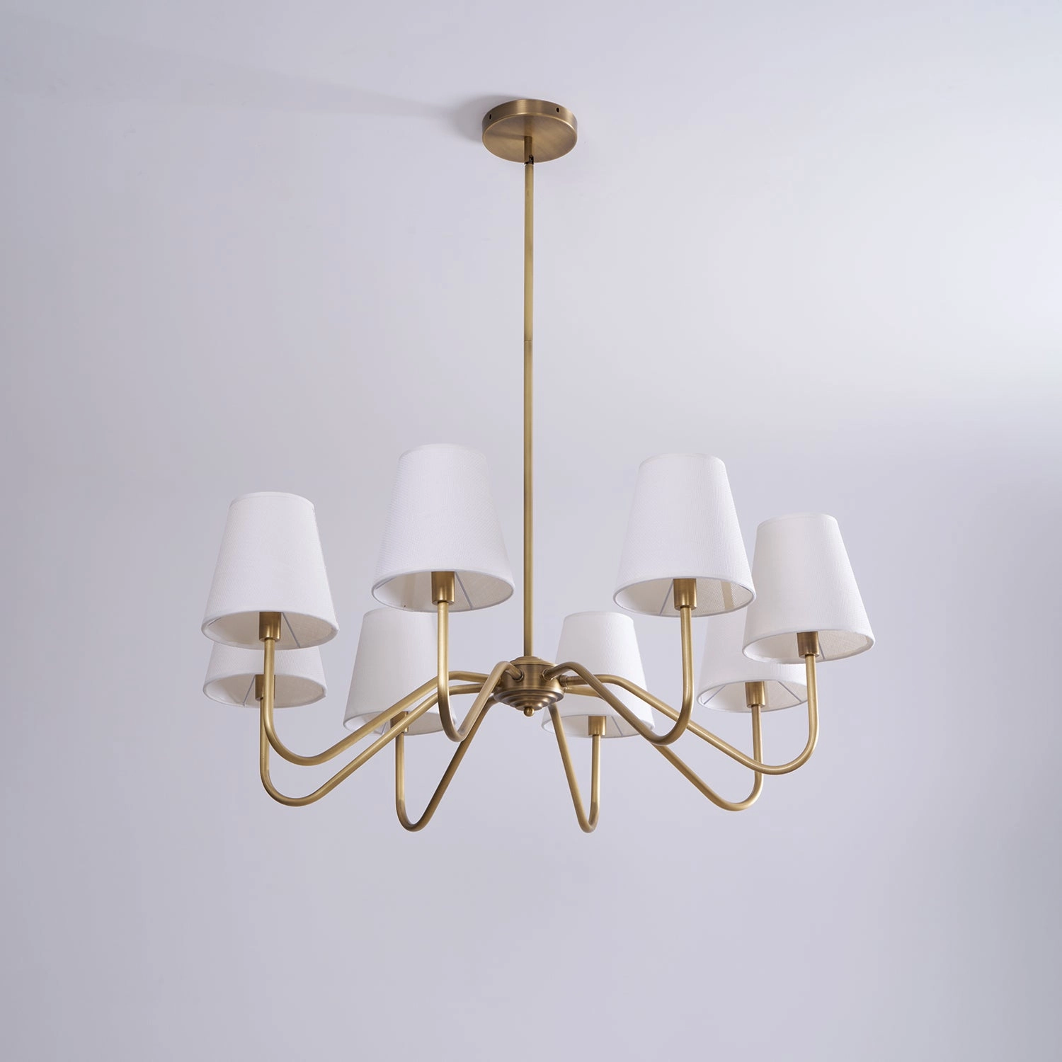 Opaluxe Brass Chandelier