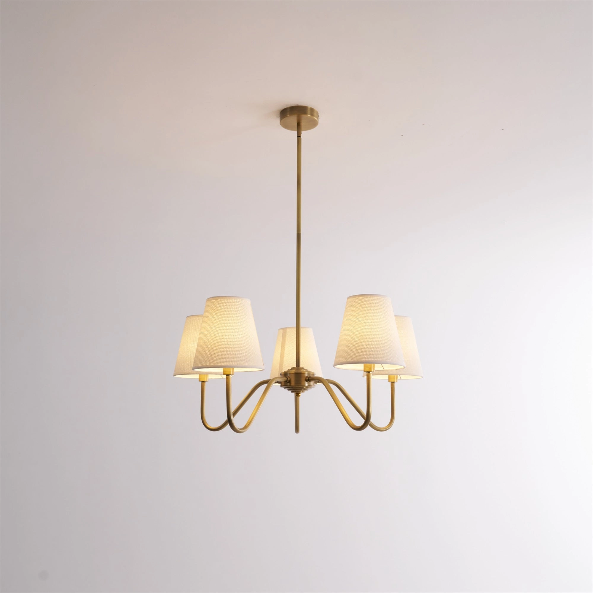 Opaluxe Brass Chandelier