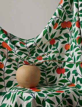 Orange Crush Natural on Linen by Nathan Turnerhome decor ,wall decor 
