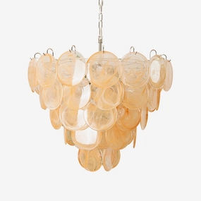 Orange Murano Disc Chandelierrustic chandelier,bedroom chandelier 