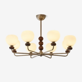 Orb Walnut Chandelierrustic chandelier,bedroom chandelier 