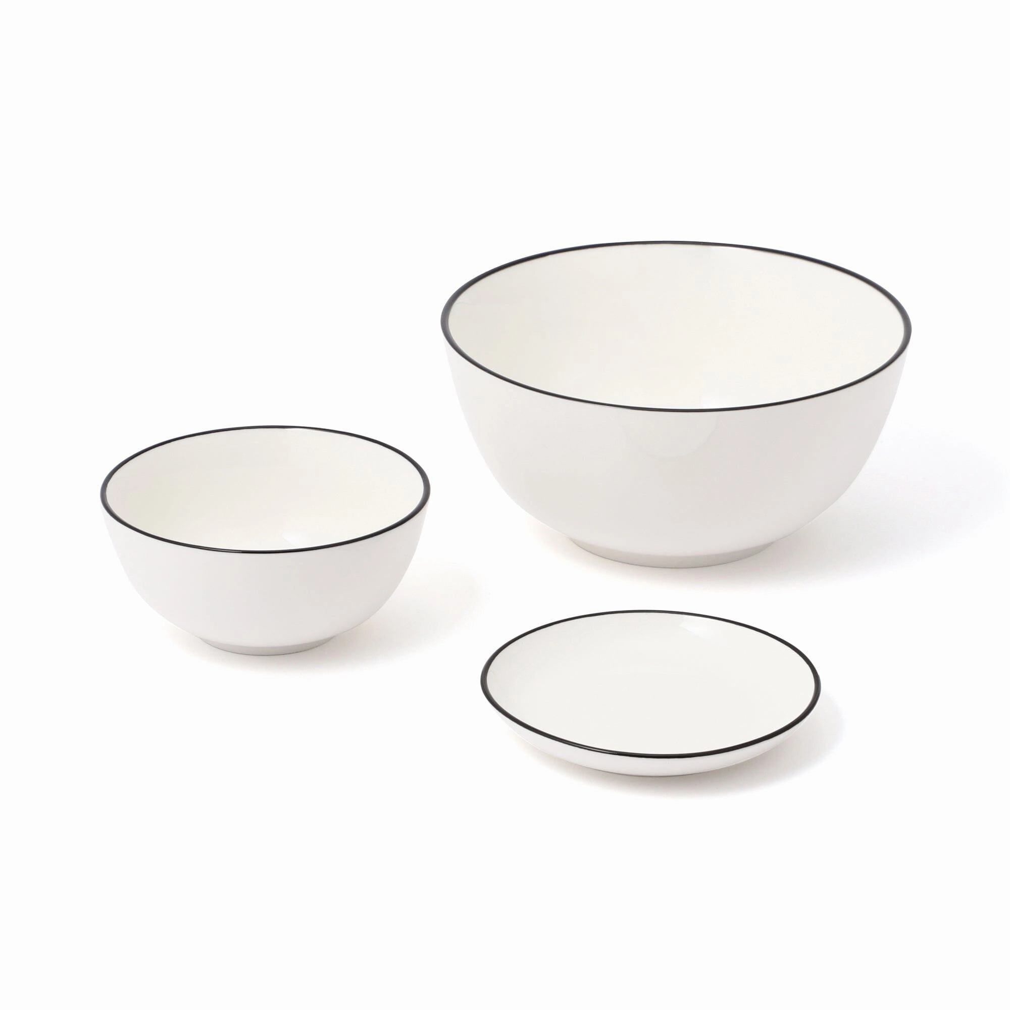 Ordi Simple Meal 3-piece Tableware Set White