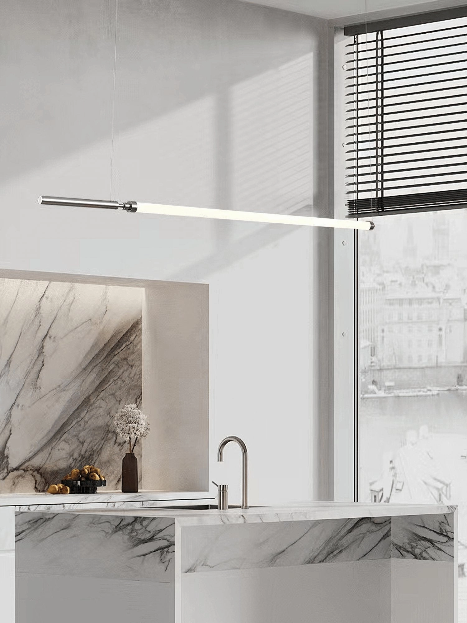 Organic Glass Pendant Light