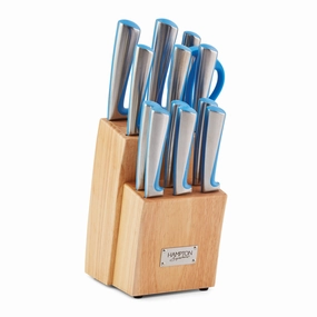 Orion Blue 14 Piece  Cutlery Block Setmodern kitchen decor ,kitchen dinner set ,dinnerware 