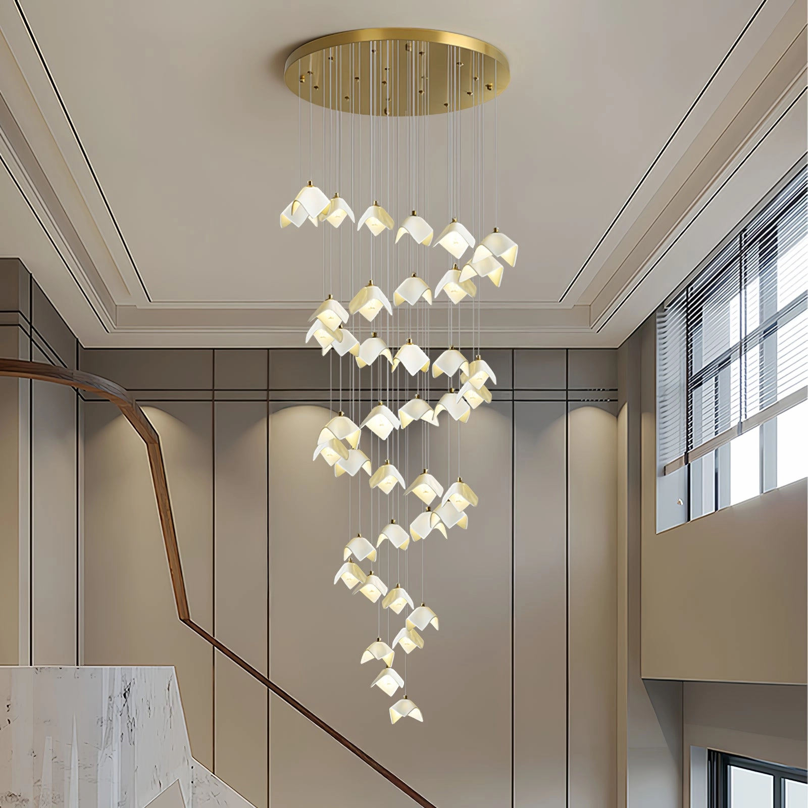 Orlani Cascade Stairs Chandelier