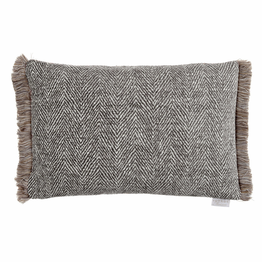 Oryx Feather Cushion Slate