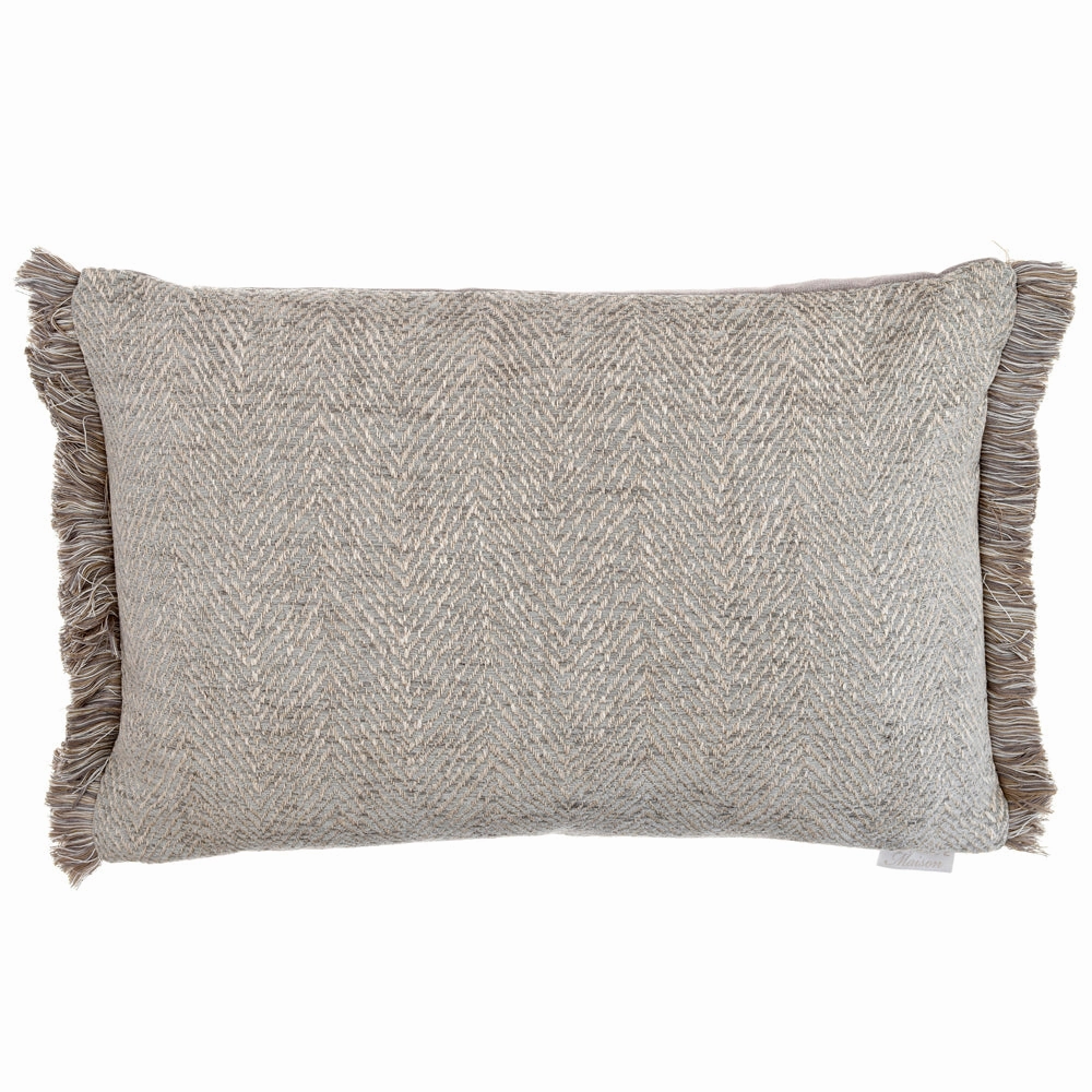 Oryx Feather Cushion Smoke