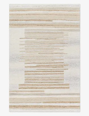 Oshman Hand-Tufted Wool Morrocan Style Rugmodern color block patchwork rug