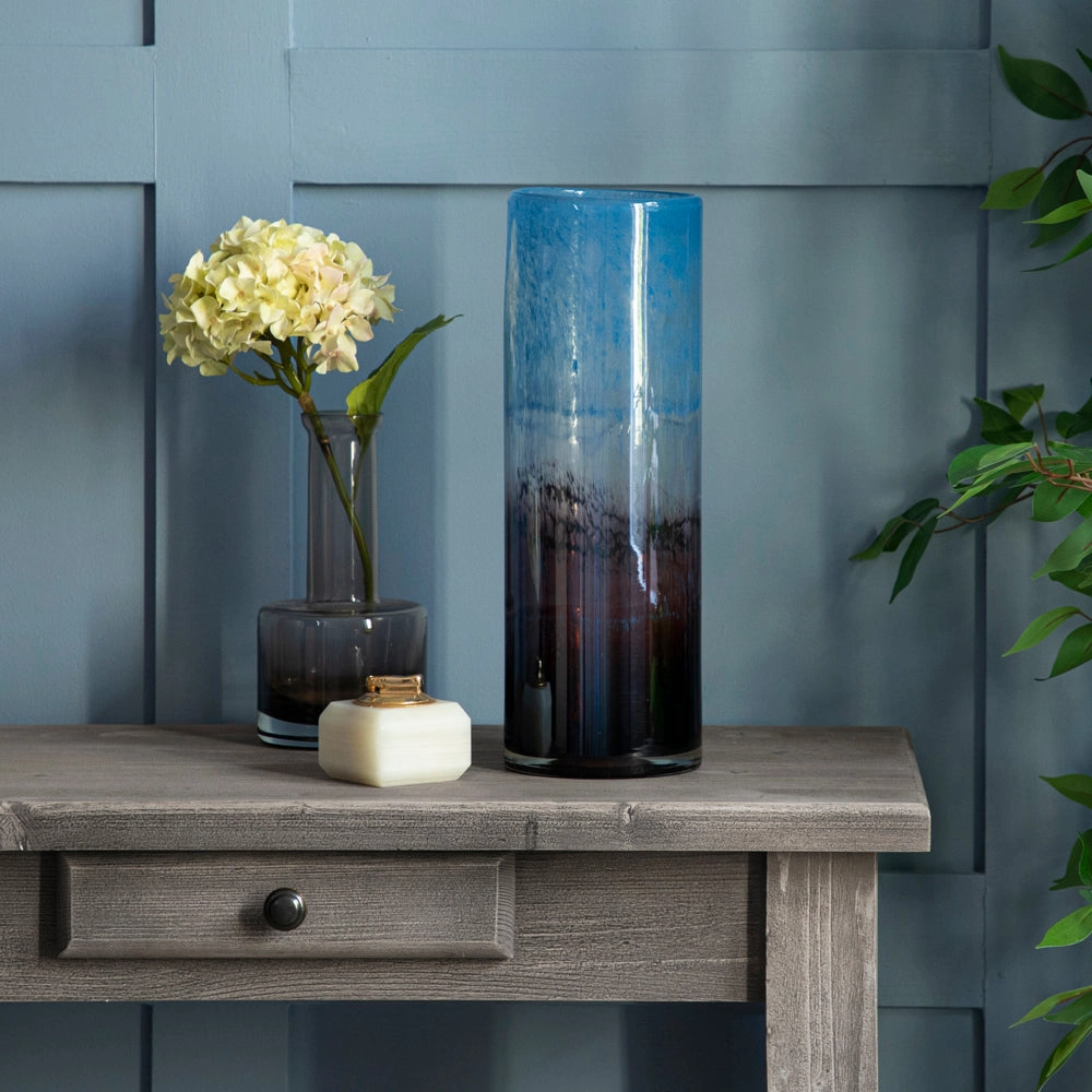 Oslovor Hand-Blown Vase Indigomodern home decor ,home decor for bedroom 