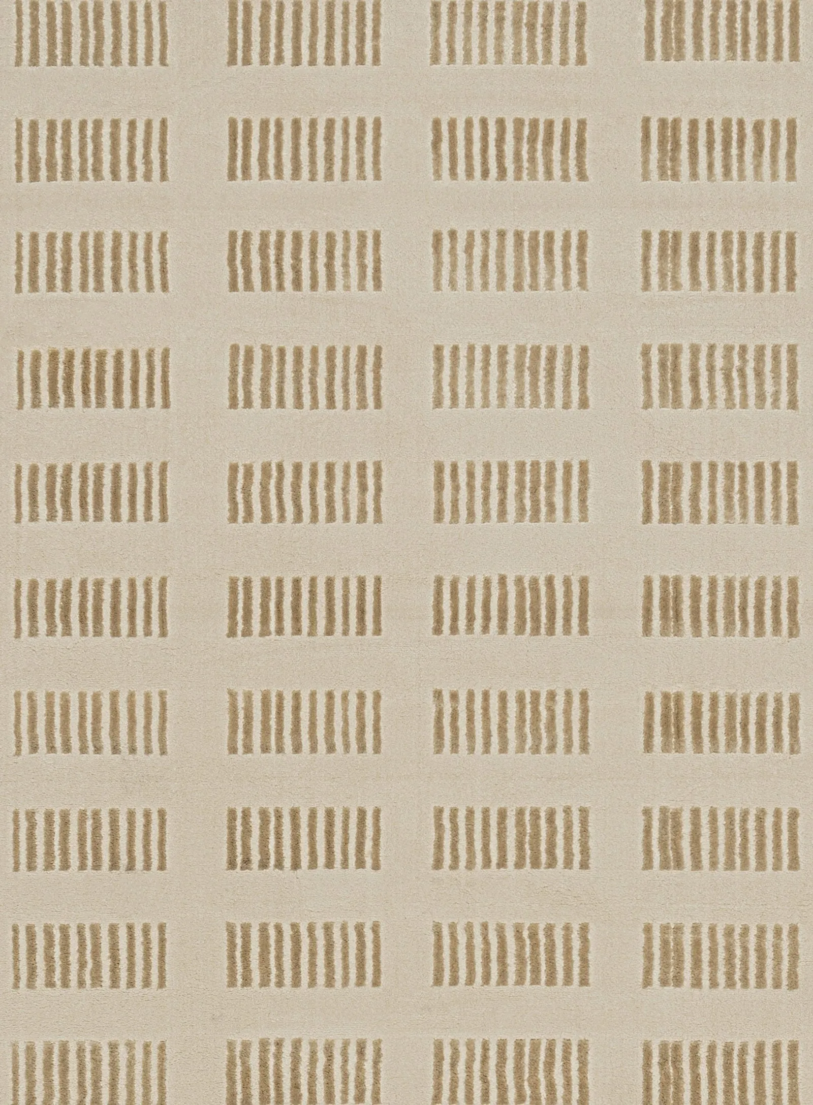 Ouargia Textured Geometric Neutral Washable Rug