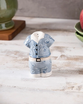 Outfit Salt & Pepper Shaker Set - Bluemodern kitchen decor ,kitchen dinner set ,dinnerware 