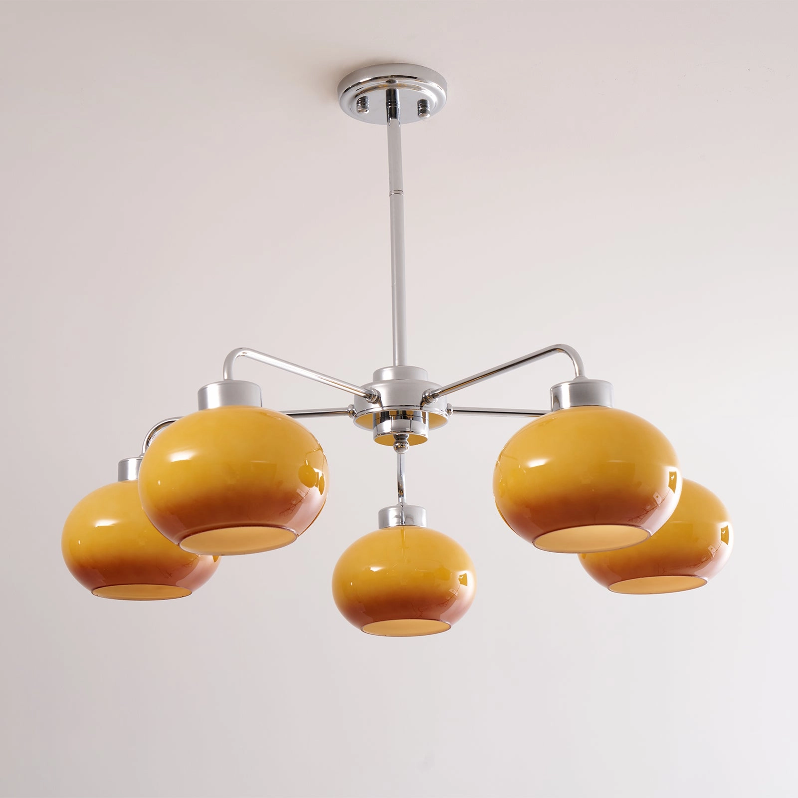 Oval Persimmon Chandelier