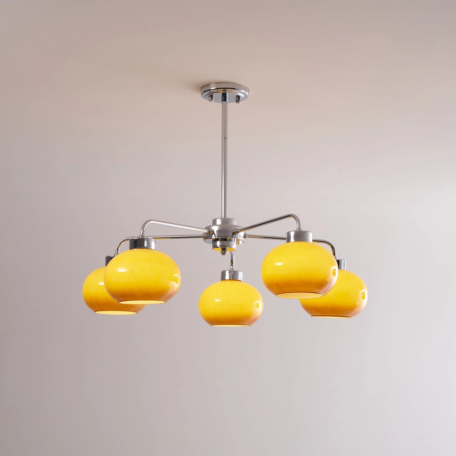 Oval Persimmon Chandelier