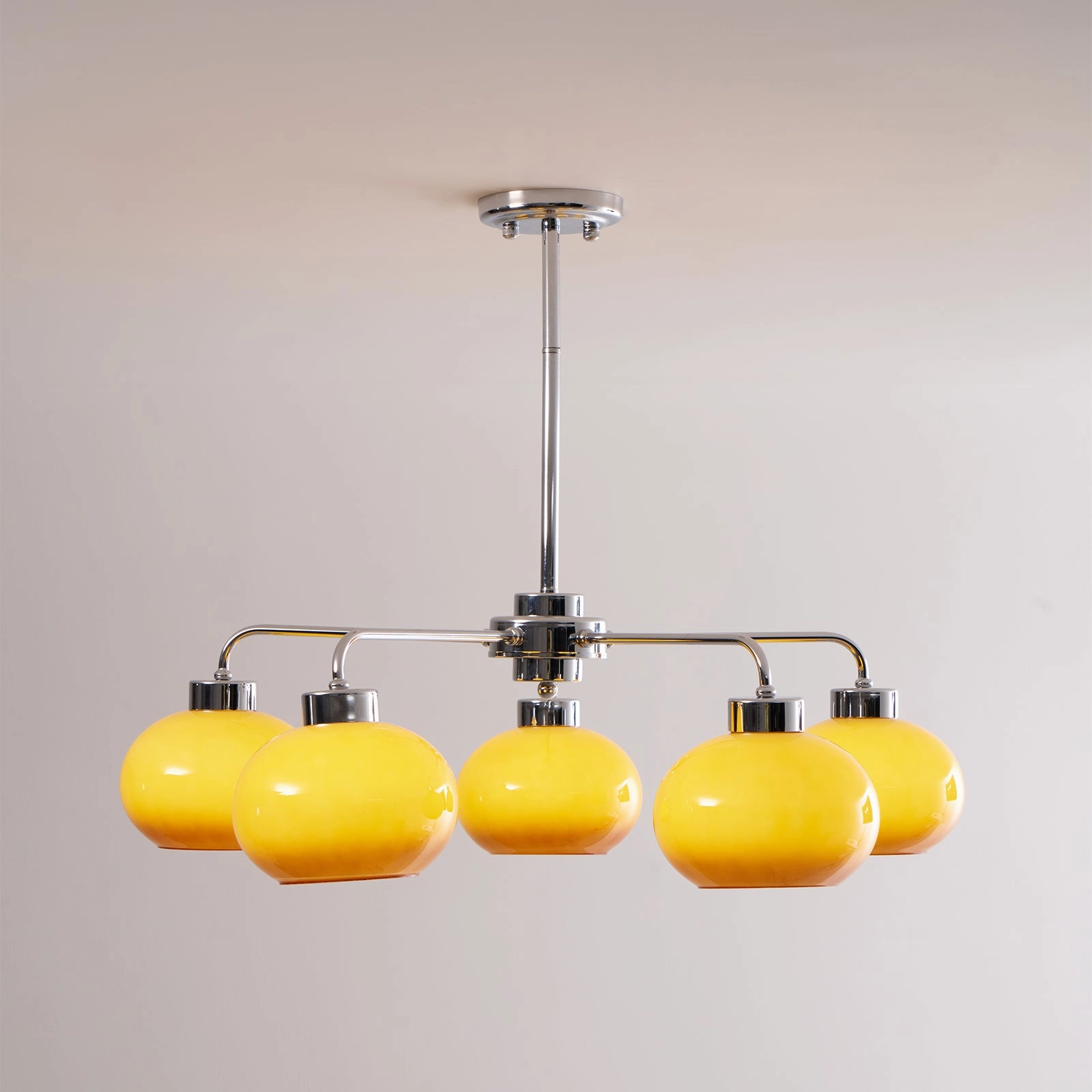 Oval Persimmon Chandelier