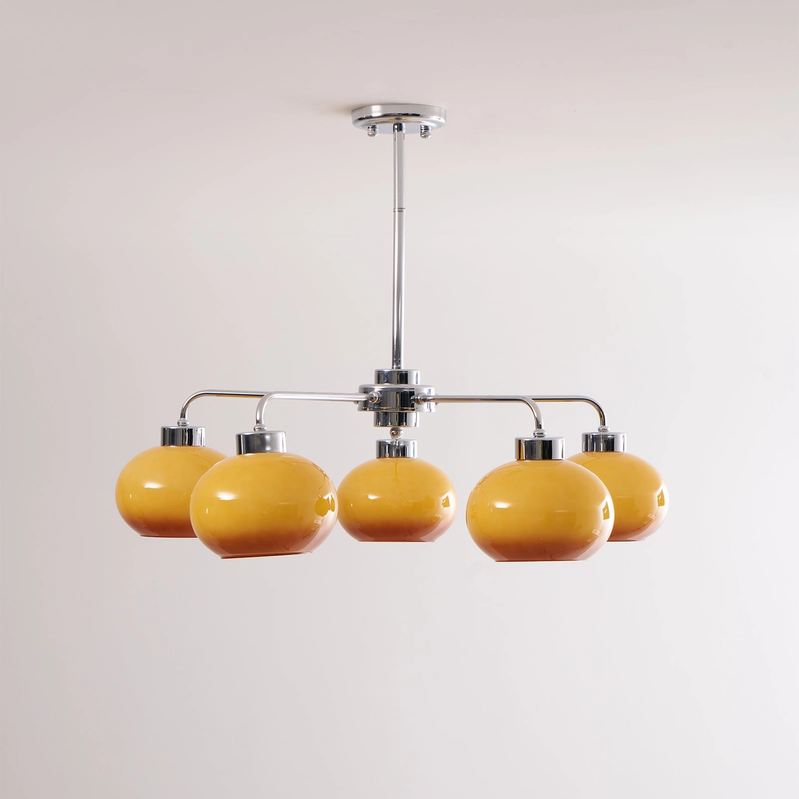Oval Persimmon Chandelier