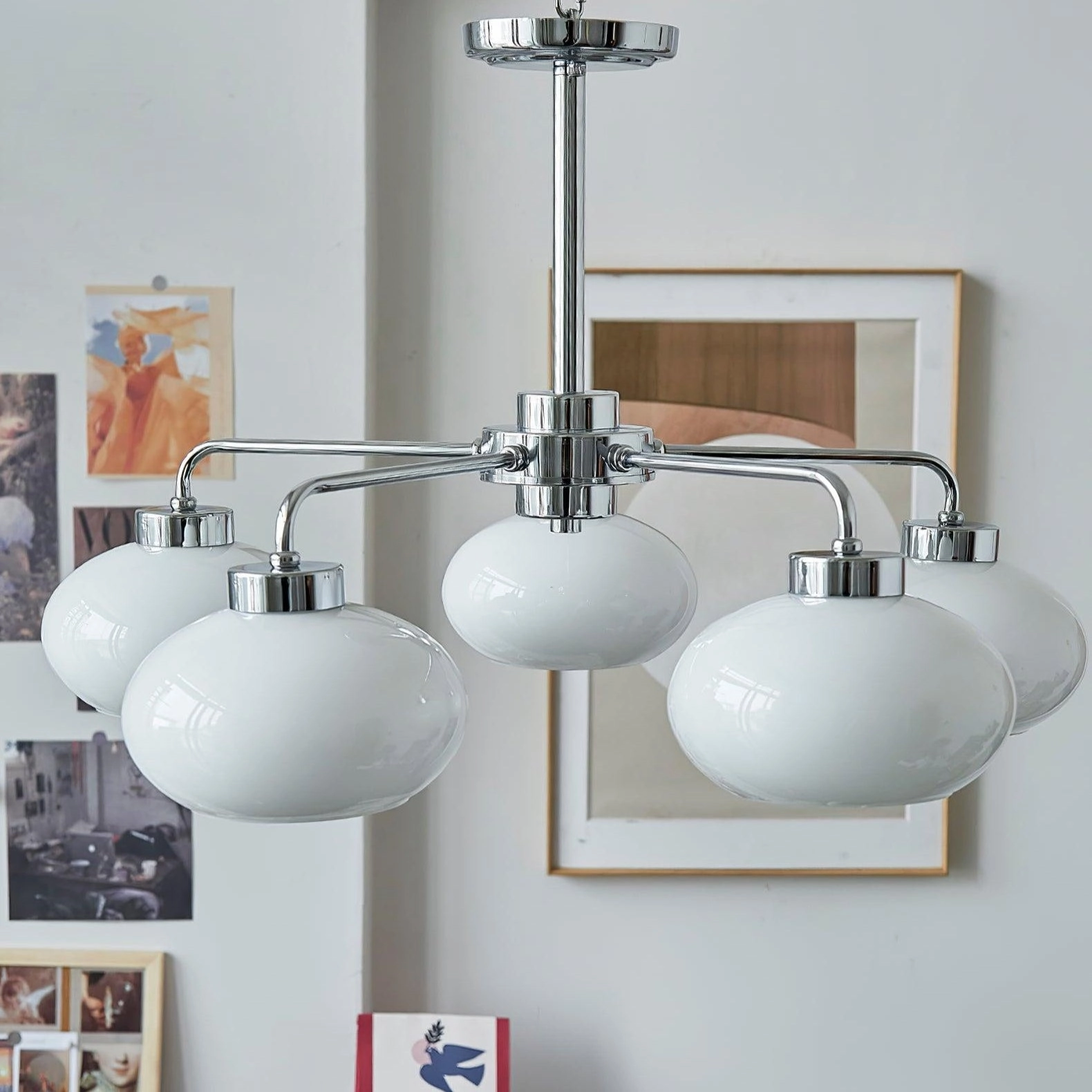 Oval Persimmon Chandelier
