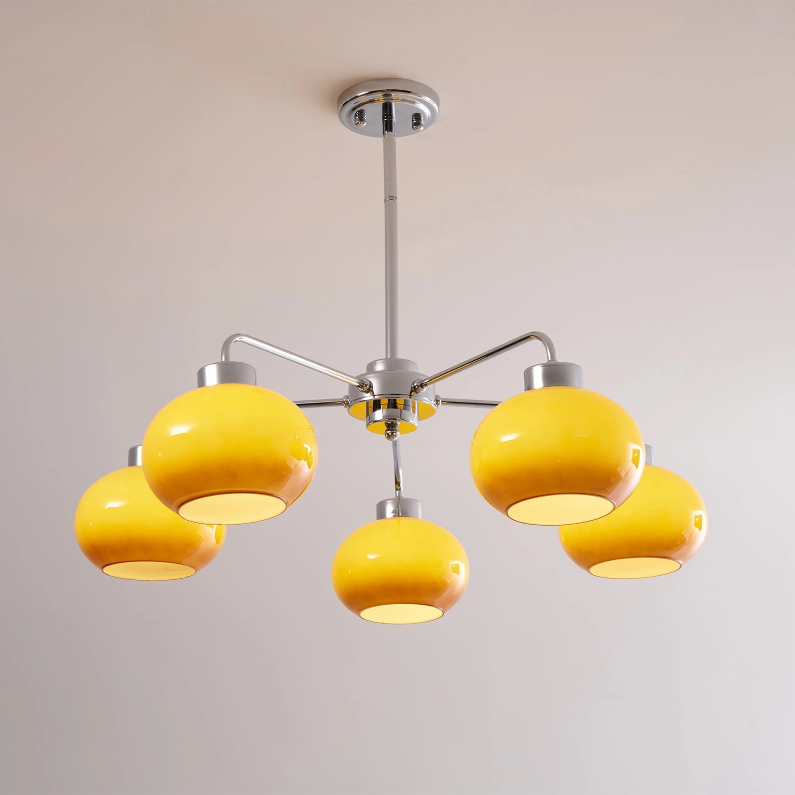 Oval Persimmon Chandelier