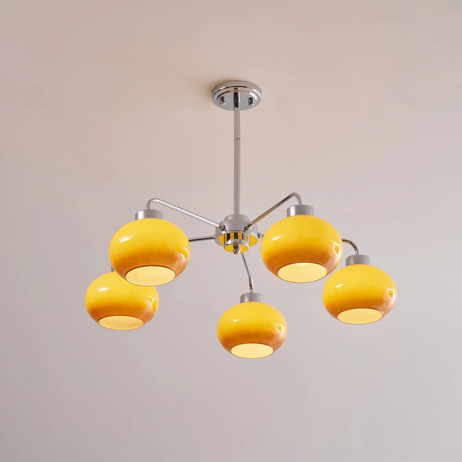 Oval Persimmon Chandelier