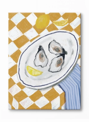 Oyster Date, Canvasindoor decorative canvas print