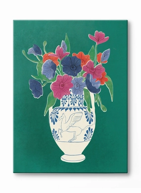 Painted Posies, Canvasindoor decorative canvas print
