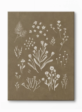 Painted Wildflowers, Canvasindoor decorative canvas print
