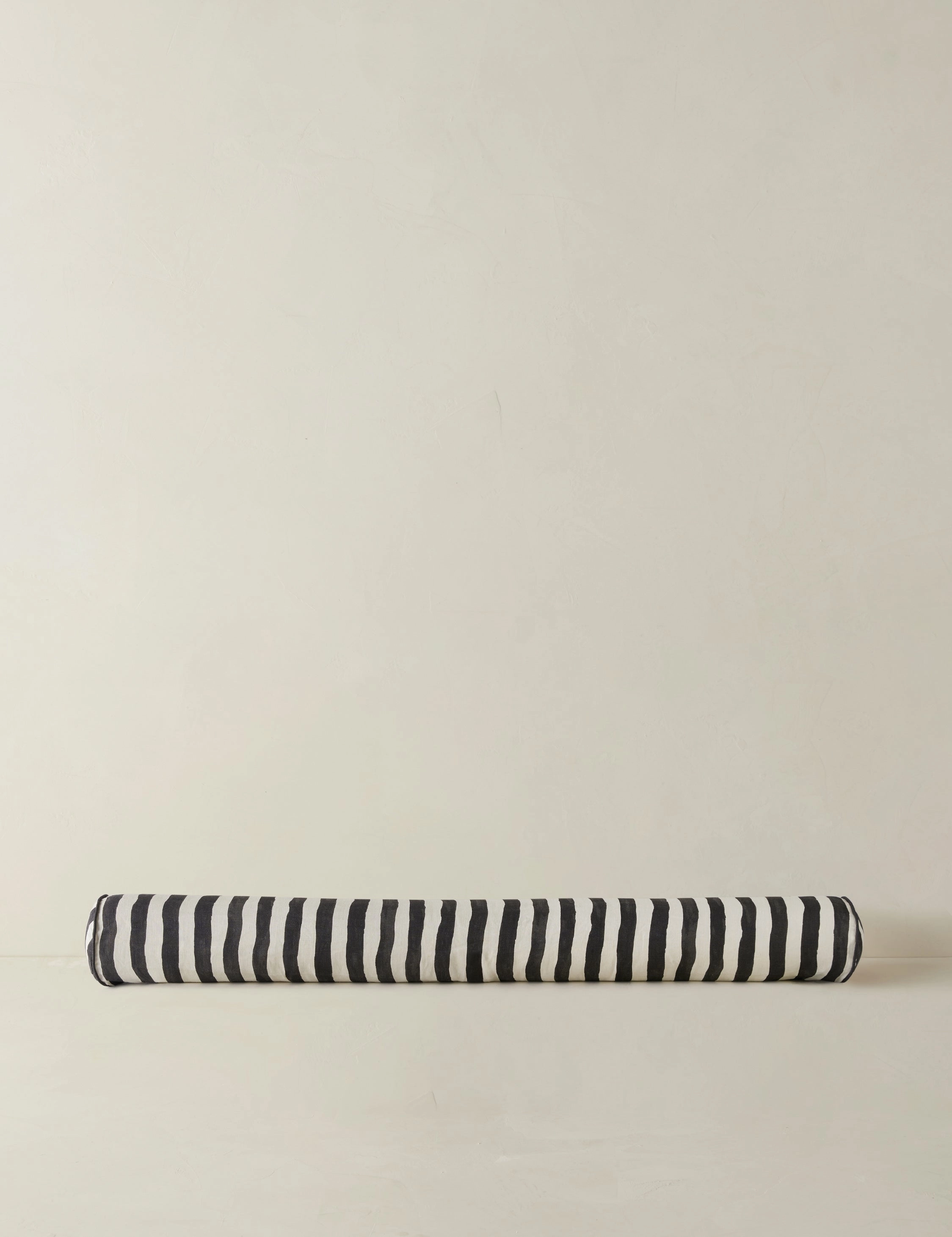 Painterly Stripe Linen Long Bolster Pillow by Sarah Sherman Samuel