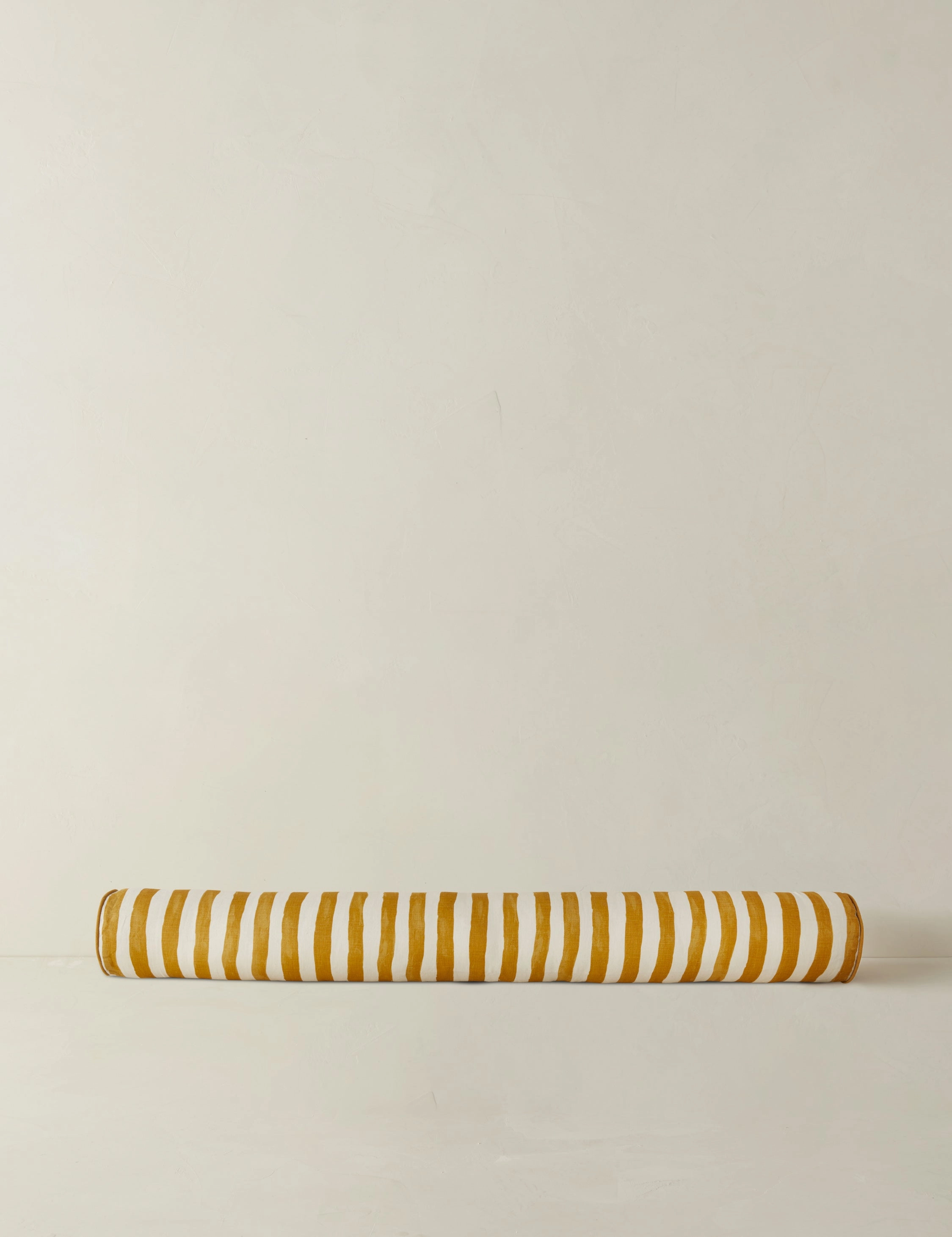 Painterly Stripe Linen Long Bolster Pillow by Sarah Sherman Samuel