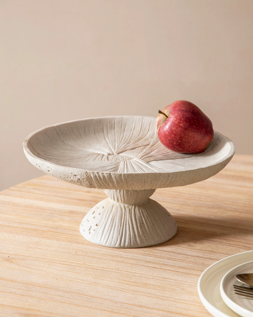 Palm Textured Footed Decorative Bowlhome decor ,wall decor 