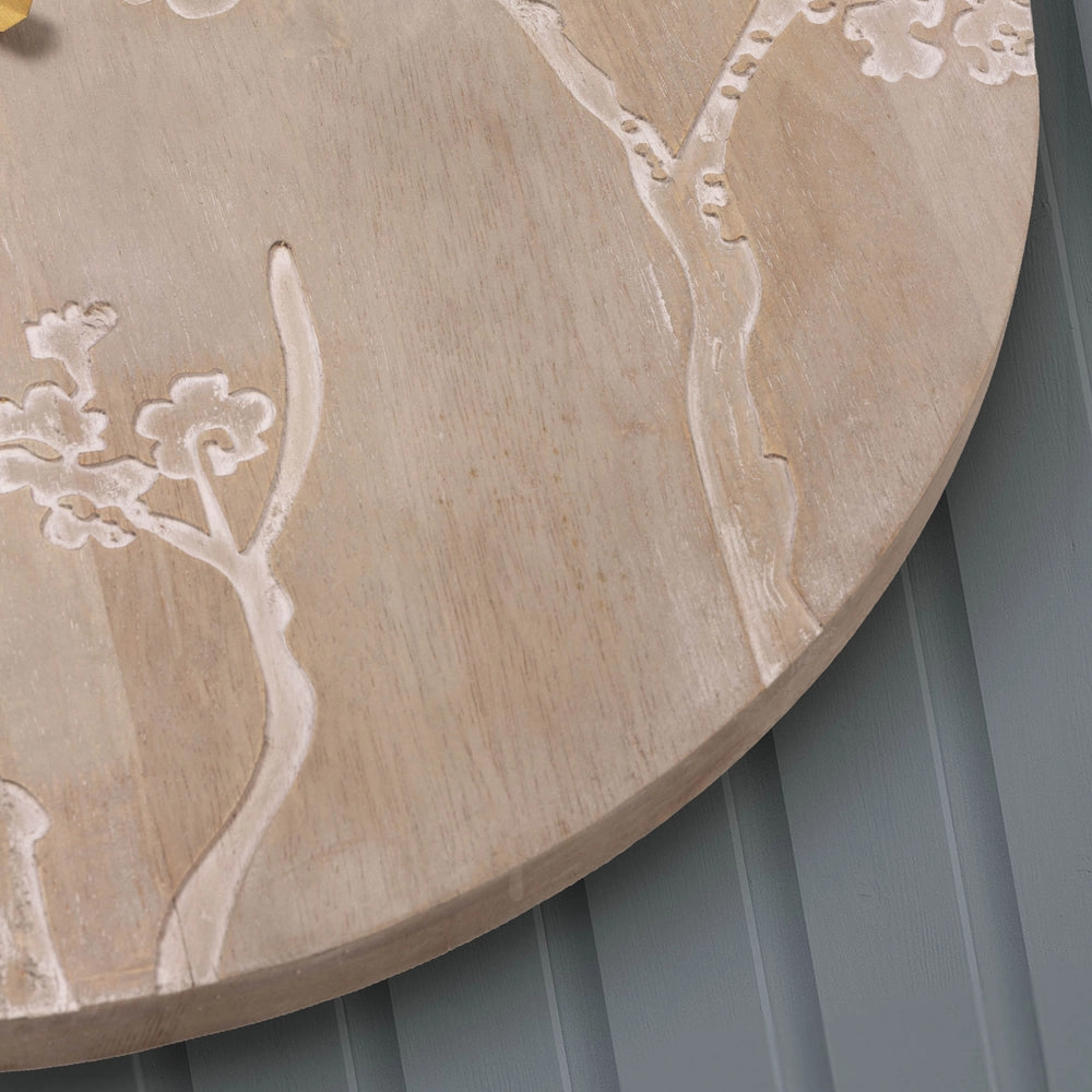 Paloma Wooden Clock Weathered Oak