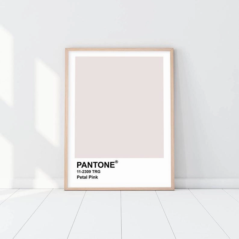 Pantone - Petal Pinknordic style wall decor