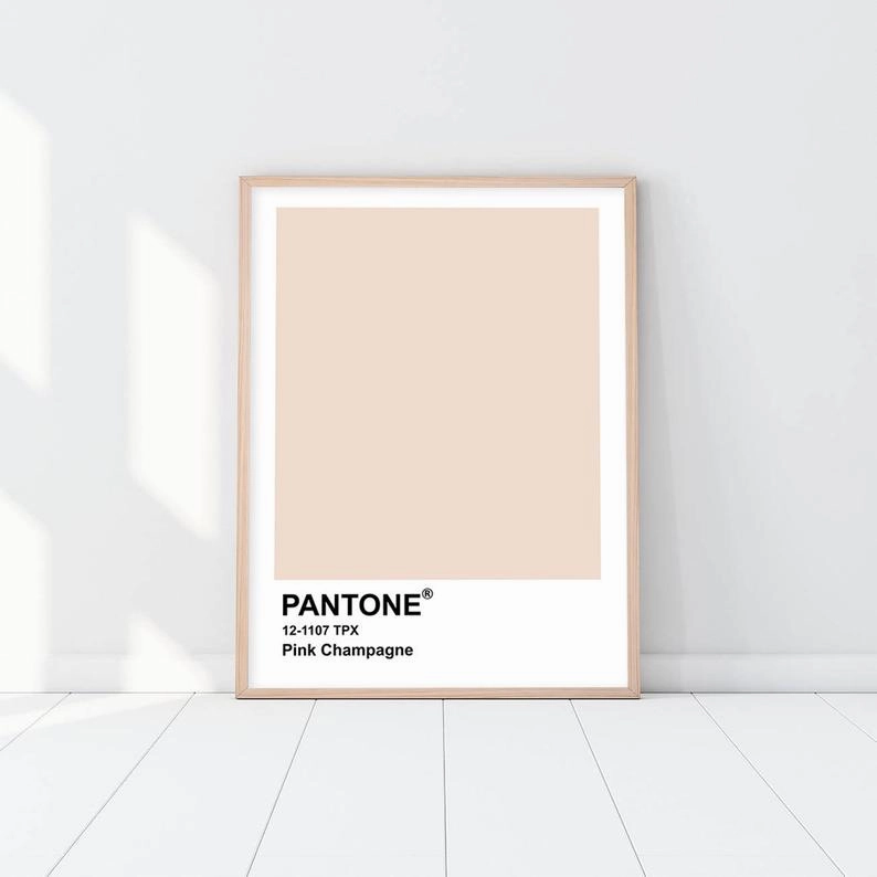Pantone - Pink Champagnenordic style wall decor