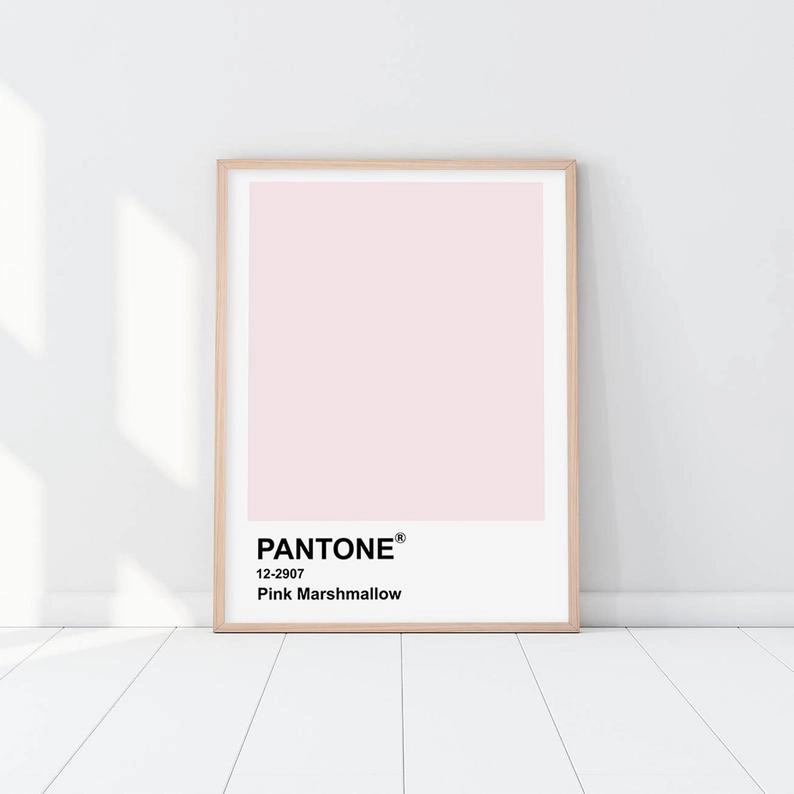 Pantone - Pink Marshmallownordic style wall decor