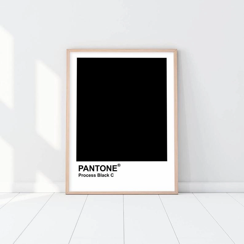 Pantone - Process Blacknordic style wall decor
