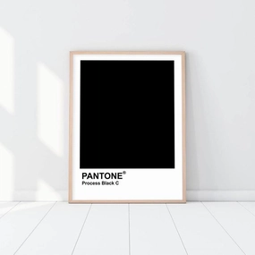 Pantone - Process Blacknordic style wall decor