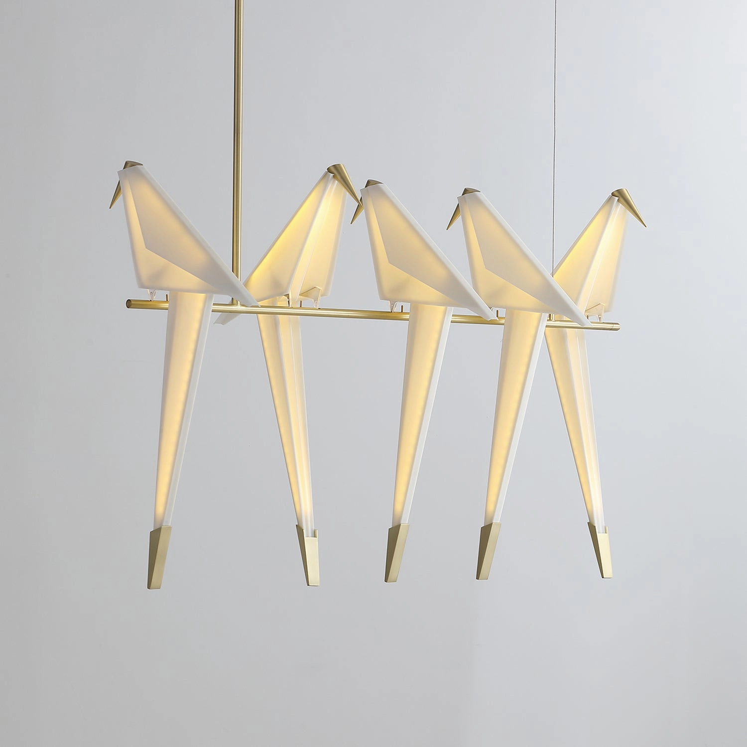 Paper Crane Bird LED Chandelier