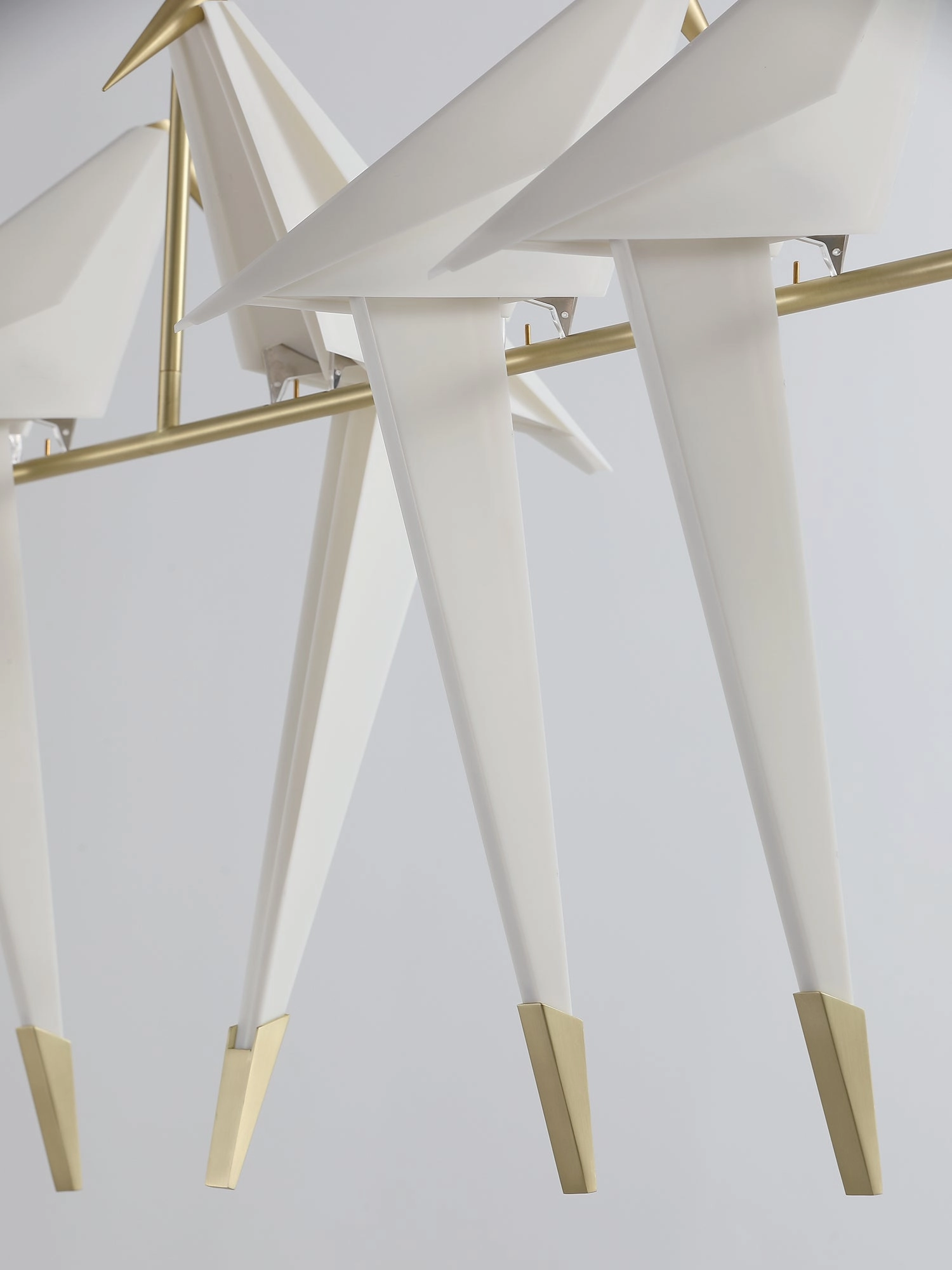 Paper Crane Bird LED Chandelier