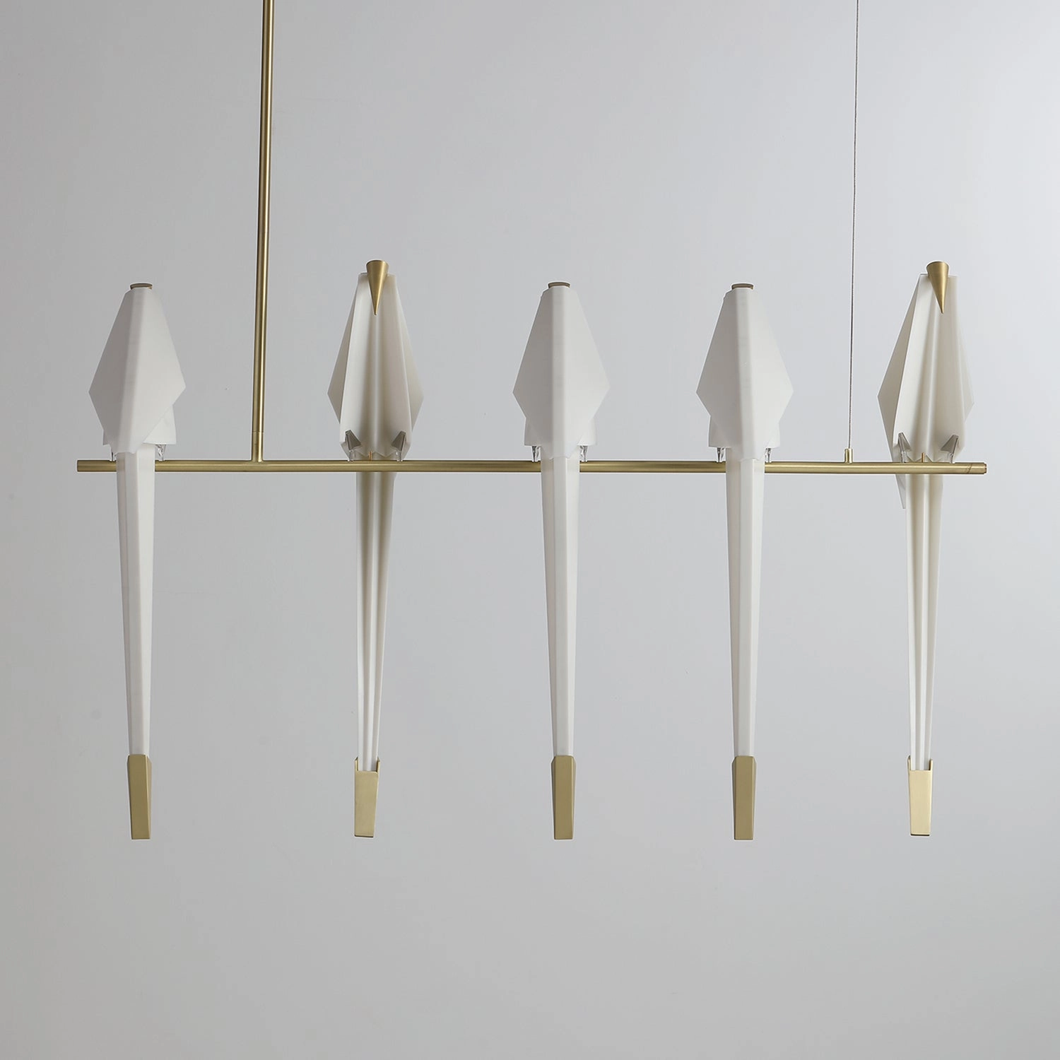 Paper Crane Bird LED Chandelier