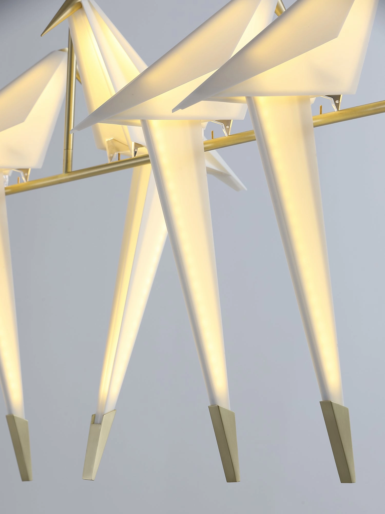 Paper Crane Bird LED Chandelier