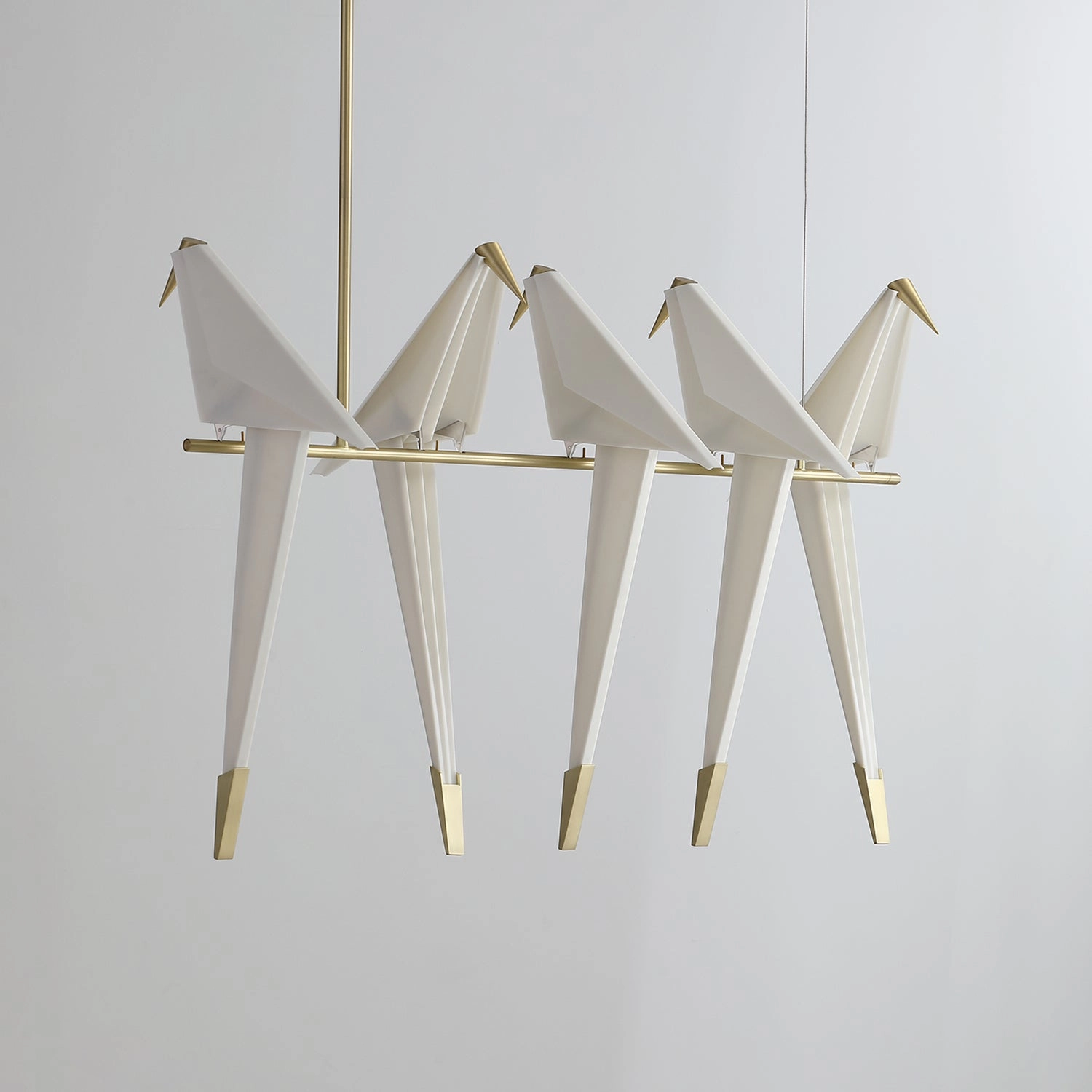 Paper Crane Bird LED Chandelier