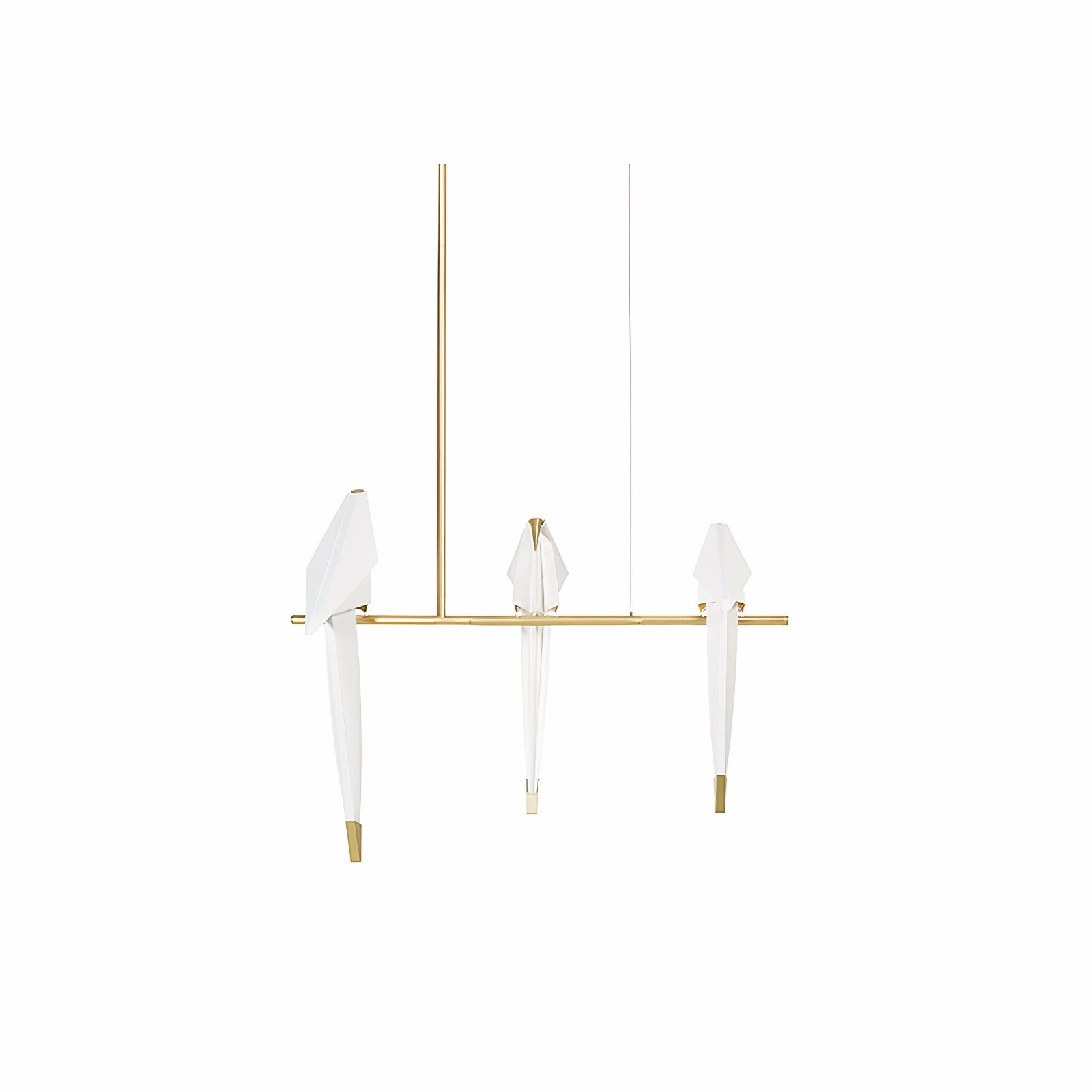 Paper Crane Bird LED Chandelier