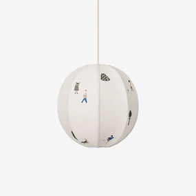 Park Embroidered Textile Pendant LampScandinavian pendant light ,modern chandelier 