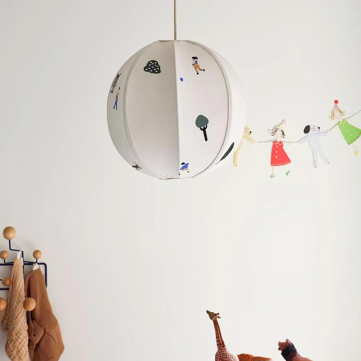 Park Embroidered Textile Pendant Lamp