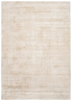 Parker Beige and Ivory Geometric Viscose Rugmodern color block patchwork rug