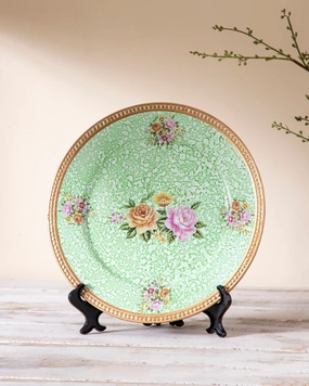 Pastel Rose Decorative Plate - 13"home decor ,wall decor 