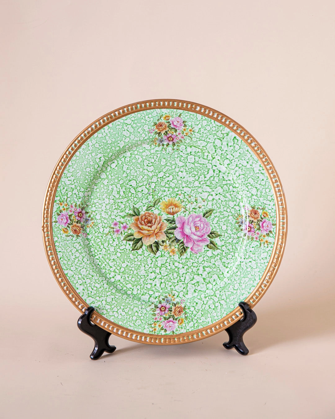 Pastel Rose Decorative Plate - 13"