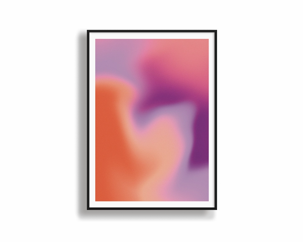 Pastel Wave Gradientmodern abstract painting decor